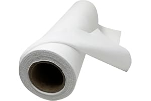 HBI H.B.I. PRODUCTS 12" x 10 Yd Cotton White Fusible Woven Iron On Interfacing for Sewing & Crafts by H.B.I. Products