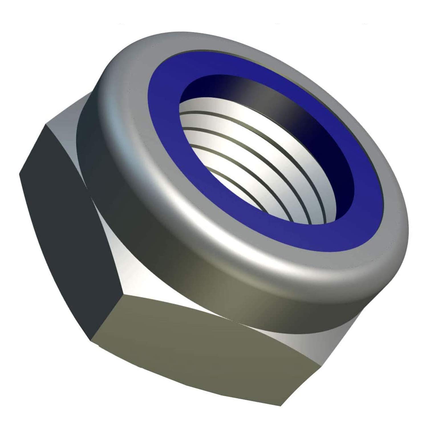 M16 Lock Nut (Pack of 10) Stainless Steel with Nylon Insert Locknut Metric Hex Hexagon for Bolts/Screws โ Fasteners Self Locking Stop Nuts ISO 10511 DIN 985 16mm