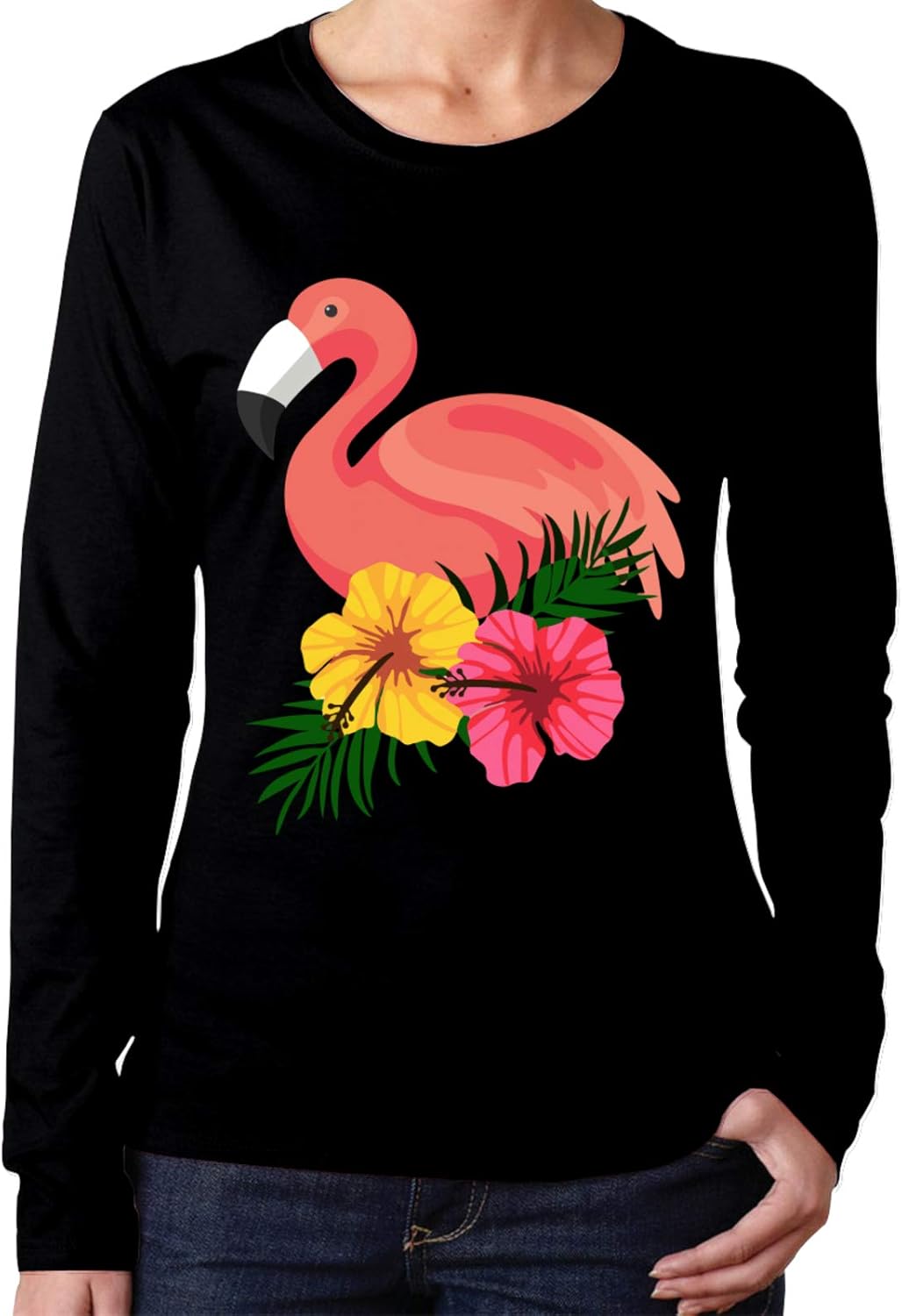 Flamingo Women's Long Sleeve T Shirts Crewneck Tees Amazon.ca
