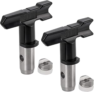 PAGOW 2 PCS Reversible Spray Tip Nozzle, for Airless Paint Spray Airless Sprayer Spraying Machine (311)