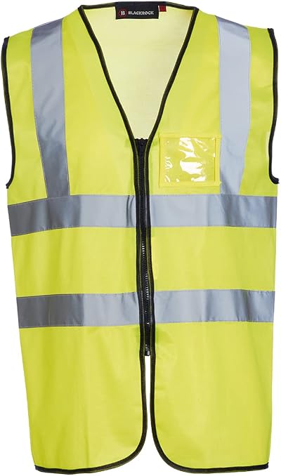 Blackrock Hi Vis Yellow Executive Sleeveless Vest XL EN20471 Certified