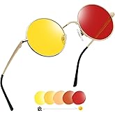 Joopin Retro Small Round Sunglasses Hippie Circle Sun Glasses Polarized UV400 Protection Metal Shades for Men Women