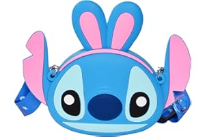 ENENSET Stitch Crossbody Bag with Adjustable Shoulder Strap, Handbag with Zipper Cute Mini Anime Stitch Coin Wallet Purse