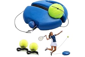 Solo Tennis Trainer Rebound Ball with String, Self Practice Training Kit with Water Injection Port Blue, Includes 2-3 Balls f