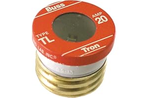 BUSSMANN Bussman TL-20PK4 20 Amp Time Delay Plug Fuses 4 Count