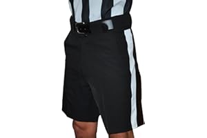 SMITTY OFFICIAL'S APPAREL Smitty | FBS-180 | Football Shorts | 1 1/4" White Stripe | Polyester Fabric | Referee's Choice