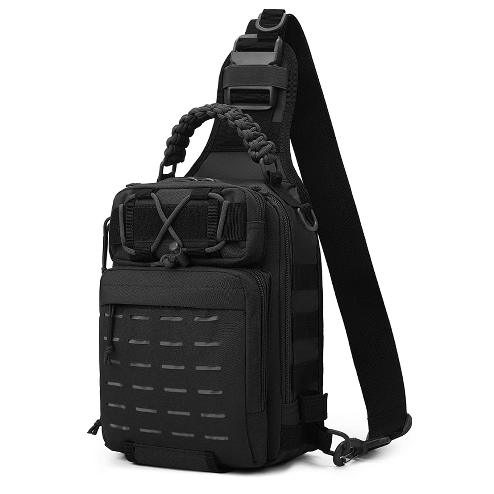 Lixada Fishing bag fishing tackle storage bag, shoulder bag fishing gear, rod storage, tool bag for fishing hiking hunting camping and camping