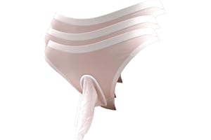 Mona's Choice Stretchy Mens Ice Silk Bikini Briefs with Pouch or Sheath/Mens Panties