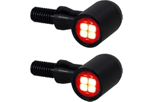 QUASCO LED Tun Signals Universal Mini Motorcycle Blinkers Brake Tail Lights Compatible with Harley Honda Kawasaki Suzuki Triumph Yamaha