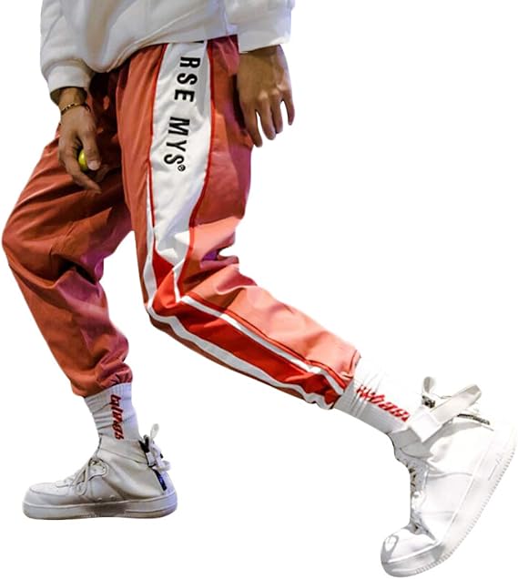 Amazon Co Jp Debaijia メンズ ズボン ロングパンツ ジョガーパンツ ラインパンツ ゆったり ヒップホップ トレンド おしゃれ カジュアル スポーツ ダンス トレーニング 旅行 オリジナルデザイン 服 ファッション小物