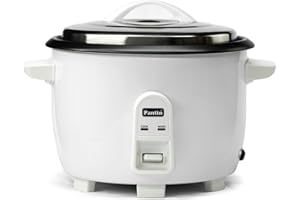 Pantin Commercial Electric Rice Cooker – 20 Cups Raw / 40 Cups Cooked Capacity w/Measuring Cup & Scoop – High-Efficiency Large Rice Cooker Commercial Rice Cooker for Restaurants, Hotels and Catering