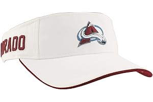 ZHATS NHL Unisex-Adult NHL Officially Licensed Visor Impact White