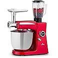Klarstein Multi-Function Food Processor Blender, 2000W, Meat Mincer, 3 in 1 Blender, for Kitchen, 10L, Electric Vegetable Grater, Beaters, Professional Petrin