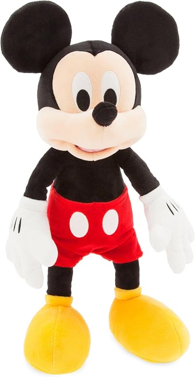 Disney Store Mickey Mouse Medium Soft Toy 45cm 17” Embroidered Details