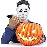 Michael Myers Statue, Light Up Led Horror Movie Figure Decor Halloween Animatronic Decorations, Horror Movie Merchandise for Home Outside Yard Lawn Garden (Michael Myers)