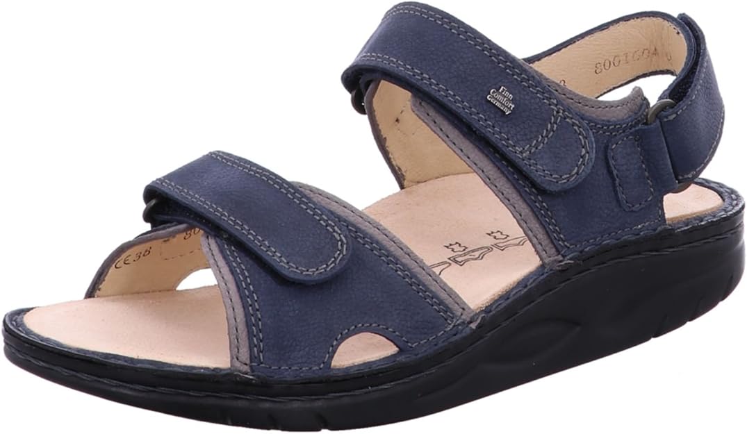 Amazon.com | Finn Comfort Womens Yuma 1561 Lake/Grey Nubuck Sandals 41 EU | Shoes
