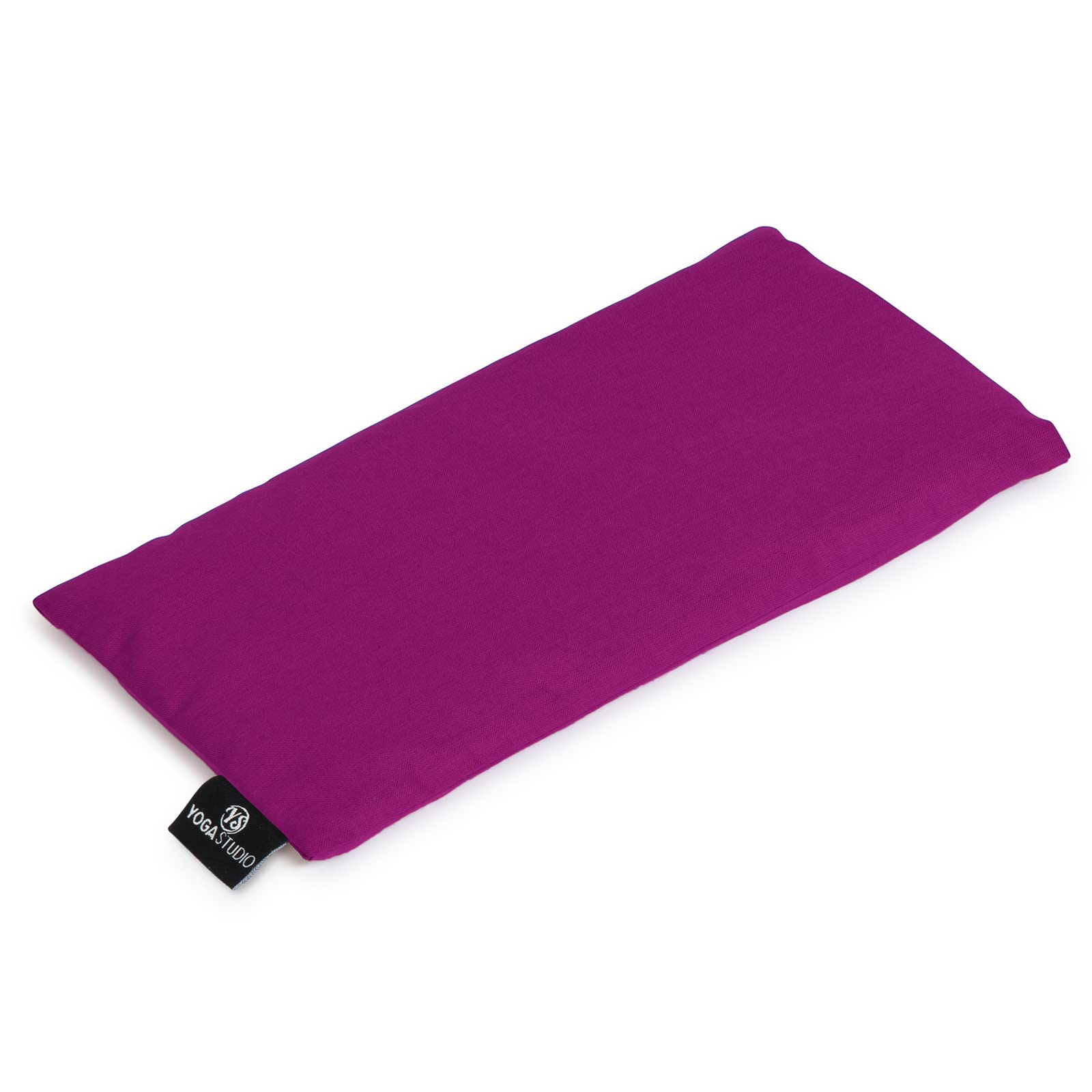 Yoga Studio Eye Pillow | 100% Organic Cotton Cover | Organic Lavender & Linseed Yoga Pillow | Stress Relief Weighted Eye Mask, Relaxation, Aromatherapy, Tired Eyes (Violet Magenta)