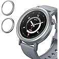 FIOPAZ 2 Pack for CMF Watch Pro 2 Bezel Ring, Bumper Protector for CMF Watch Pro2 Metal Round+Ring Bezel Guard, Anti Scratch Bumper Protector, Without Screen (Gray)