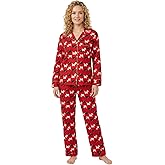 Flannel People Women Pajamas Set - 100% Cotton Flannel Pajamas Women Warm PJs Set