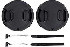 2-Pack 82mm Front Lens Cap Cover with Deluxe Cap Keeper for Canon EF 16-35mm f2.8L, EF 24-70mm f2.8L, Nikon AF-S 24-70mm f2.8