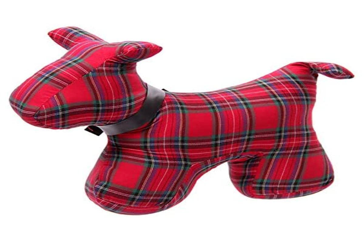 Puckator Polyester Door Stop - Tartan Scottie Dog