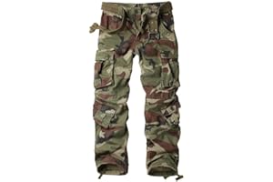 AKARMY Womens Cargo Pants with Pockets Outdoor Casual Ripstop Camo Military Combat Construction Work Pants