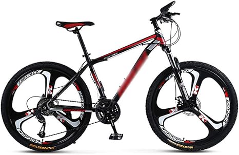 Amazon Co Jp 大人のマウンテンバイク26インチワンピースホイール可変速自転車フルサスペンションディスクブレーキショックアウトロード自転車 ホーム キッチン