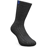 Bluepacca Pack of 6 Alpaca Wool Socks - Moisture Wicking, Temperature Regulating, Construction, Hiking & Activewear