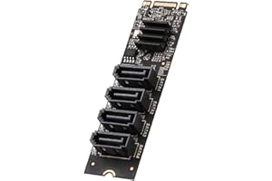 NVME to Expansion Card M.2 PCIE 4 Port SATA3.0 2 SATA3 Controller Multiplier SSD Adapter High Speed