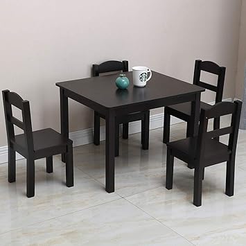 Amazon Com Festnight 5 Pieces Kids Table And Chairs Set
