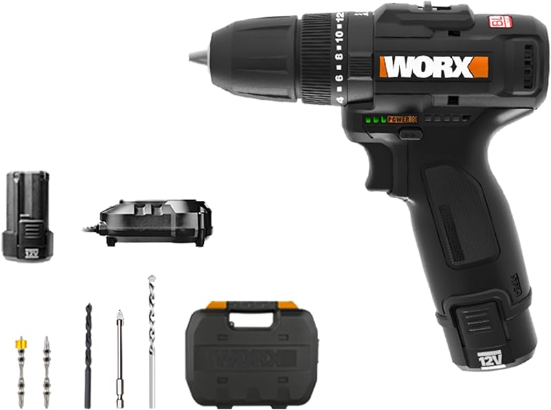 WX121 Akku-Schlagbohrschrauber 12V, inkl. Akku, Ladegerät & Koffer