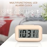 Vicloon Digital Alarm Clock Bedside LED Display 12/24H Temp Date Timer Orange view 3