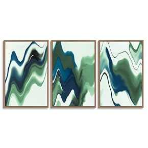signwin 3 Piece Framed Canvas Wall Art Abstract...