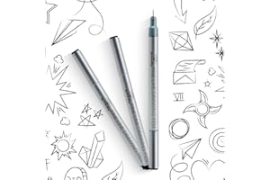 Art-n-Fly Ultra Fine Tip Micro Pen 003 - Black Ink Fineliner Pens | Waterproof, No Bleed & Quick-Dry Fine Point Pens with Jap