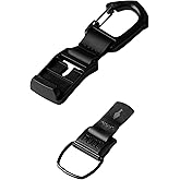 ALPAKA HUB Carabiner - Quick Release Keychain with Magnetic Belt Clip - EDC Carabiner for Keys - Tactical Gear & Backpack Accessories - Attach to ALPAKA Sling Bag, Belt Loops