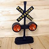 Hayes 15887 Railroad Train / Track Crossing Sign with Flashing Lights and Sounds