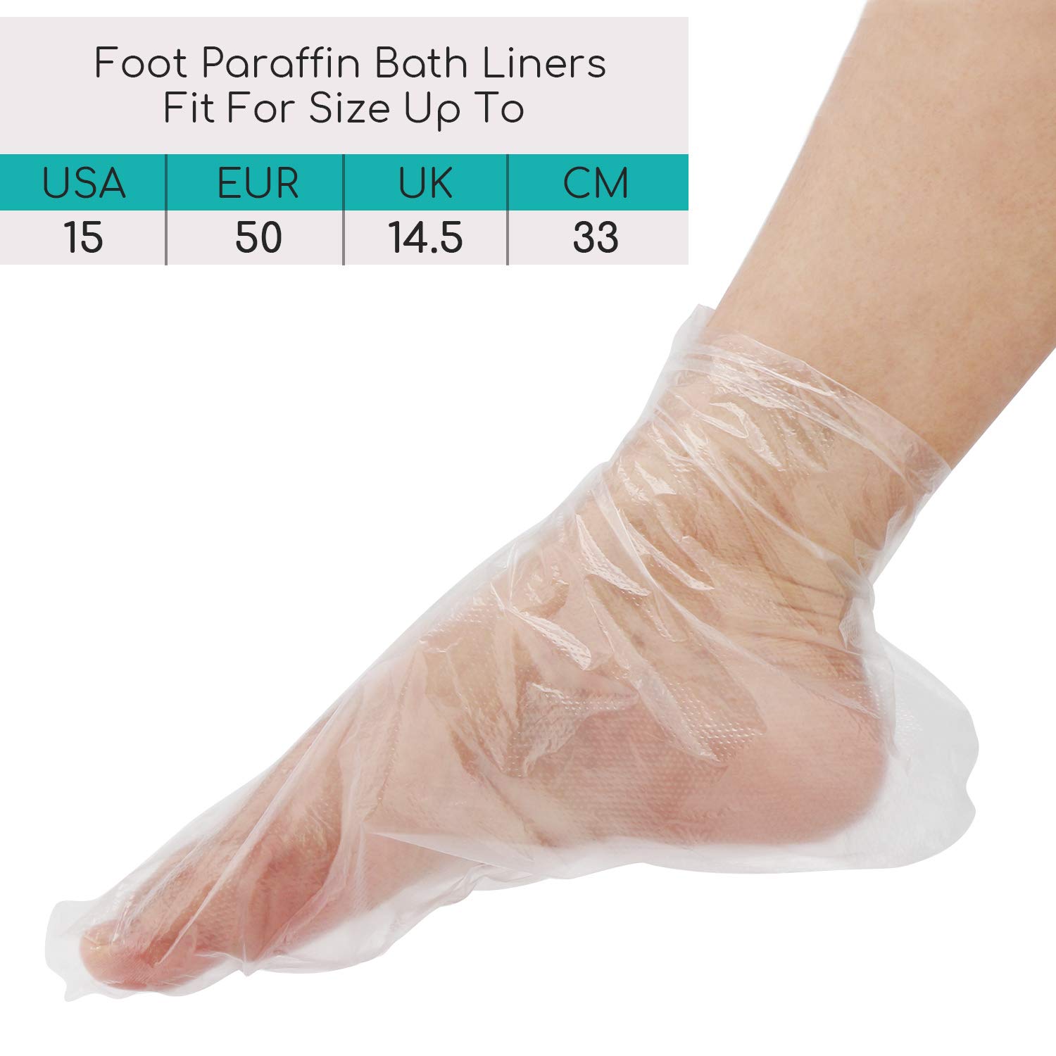 200 Counts Paraffin Bath Liners for Foot, Segbeauty Thermal Foot Liners, Therabath Foot Protectors with 200 Stickers for Snug Closure, Wax Therapy Foot Bags for Paraffin Wax Machine (Large) : Beauty
