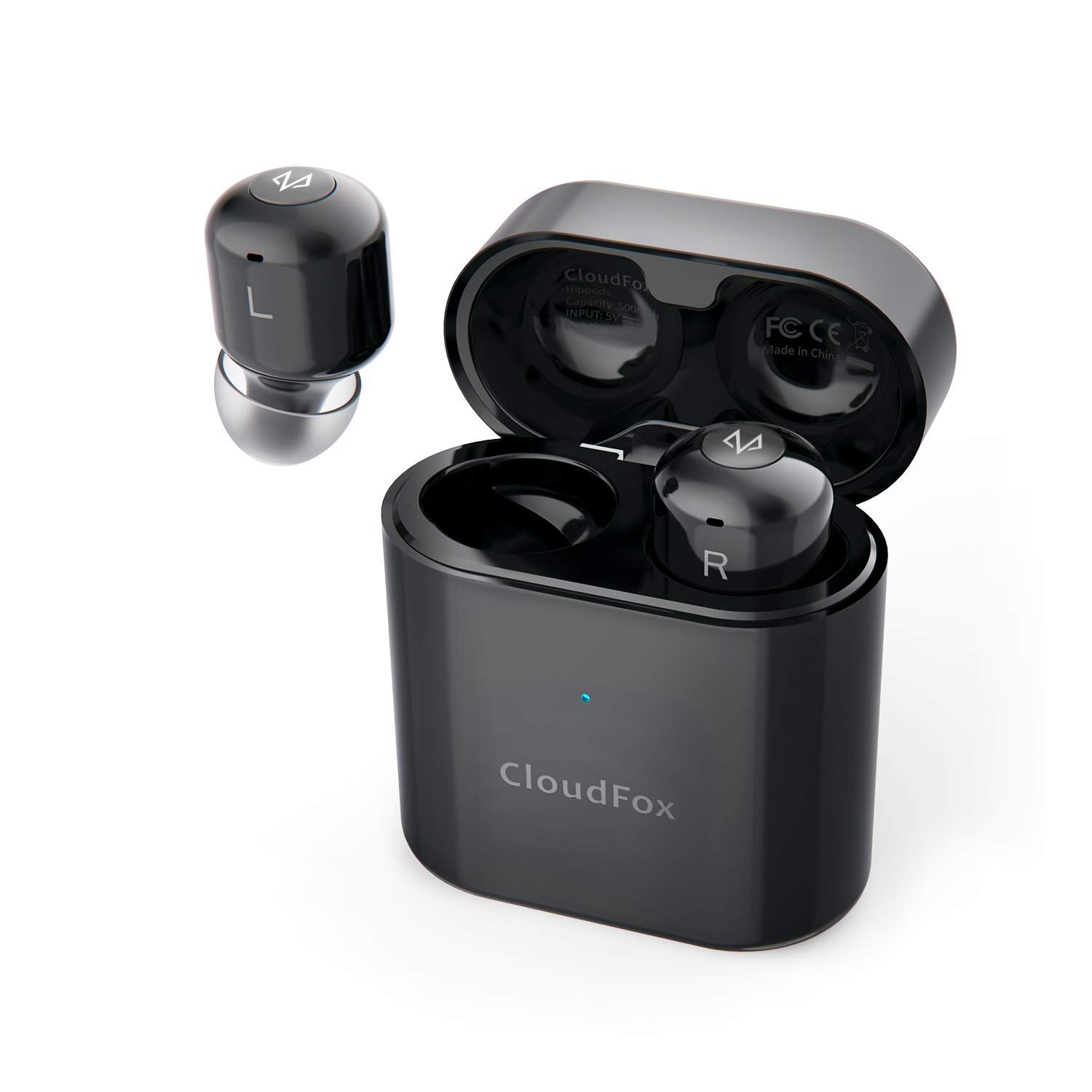 True Wireless Bluetooth Earbuds, CloudFox Bluetooth 5.0 Headphones with