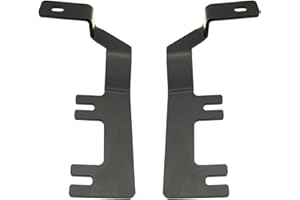 DarSeity Low Profile Mount Hood Hinges Ditch Light Brackets for Chevy Colorado 2015-2022 for GMC Canyon 2015-2021, for Auxiliary Off-Road Lighting