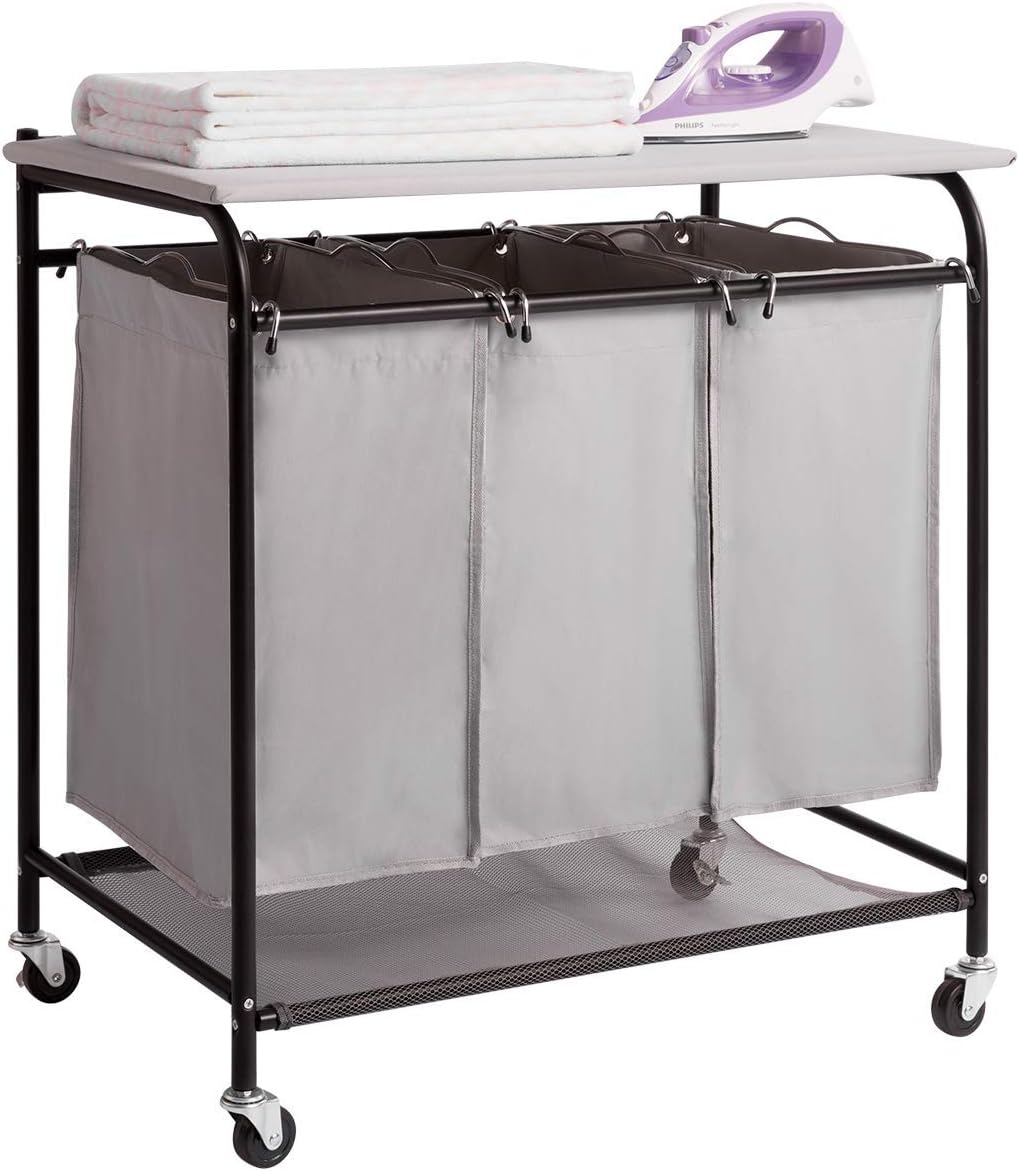 ARTALL Wäschekorb, Wäschesammler 3 abnehmbaren Stofftaschen mit