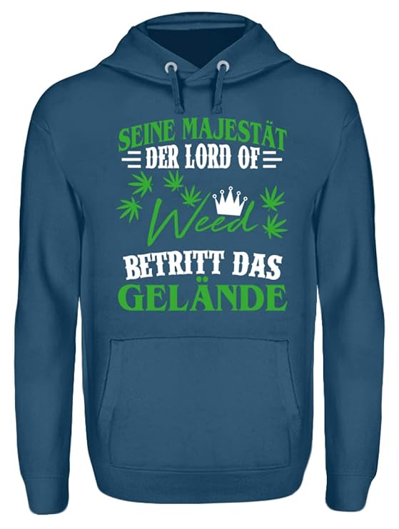 Hanf Shirt Joint/Kiffer/Gras/Cannabis/Marihuana/Weed/Pulli/Pullover/Hoody/T-Shirt/Bong/Rauchen Amsterdam - Unisex Kapuzenpull