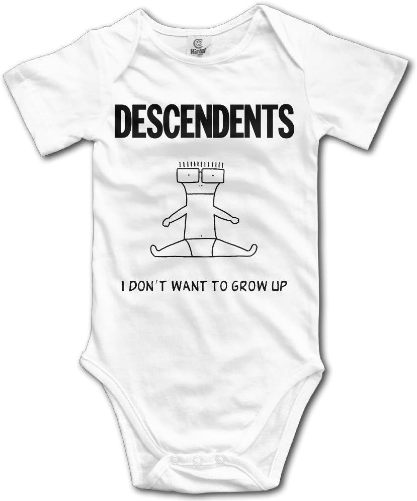 Descendents I Don't Want to Grow up Infant Boys Girls Baby Onesie Bodysuit Organic 6 Months White