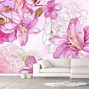 Wall Murals for Bedroom Green Plants Animals Removable Wallpaper Peel and Stick Wall Stickers - 66x96 inches