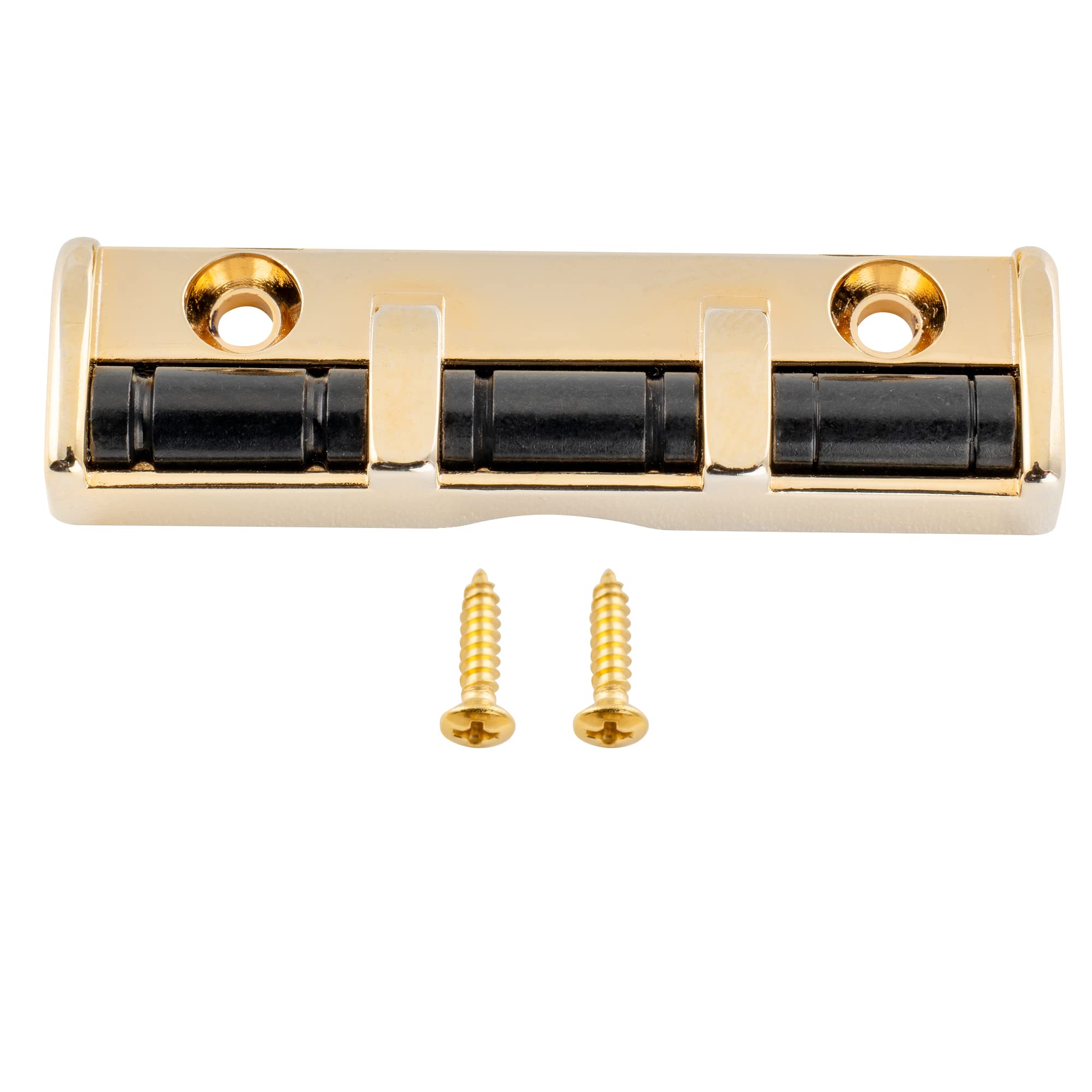 Musiclily Pro 43mm Steel Roller Guitar Nut for Strat and Tele Electric Guitar, Gold