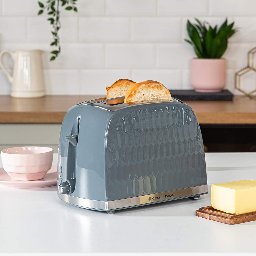Russell Hobbs Honeycomb 2 Slice Toaster (Extra wide slots, High lift feature, 6 Browning levels - Image 3