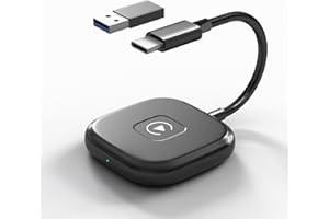 HEI LIANG Wireless Carplay Adapter, Converts Wired to Wireless Carplay Dongle for Wireless Control Plug & Play Carplay Fit for Cars 2016 & for Apple iPhone iOS 10+