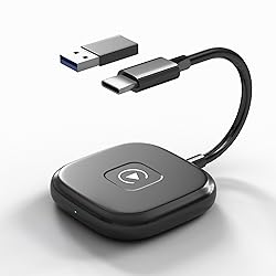Wireless Carplay Adapter, Converts Wired to