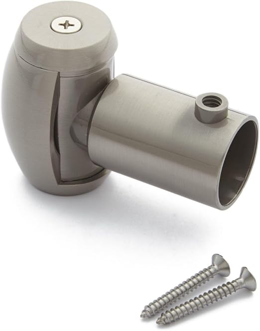 Amazon Com Sh Naiture Brass Shower Curtain Rod Swivel Flange In