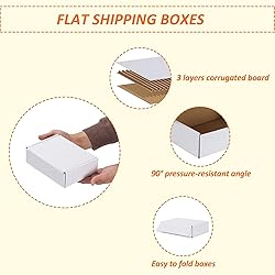 HORLIMER 7x5x2 Small Shipping Boxes Set of