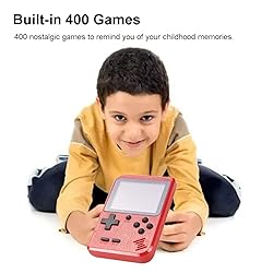 Mini Handheld Game Console for Kids with 400
